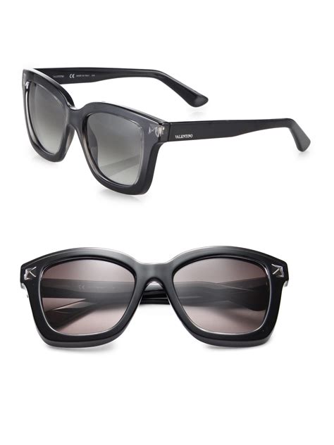 valentino square black sunglasses|valentino sunglasses men us.